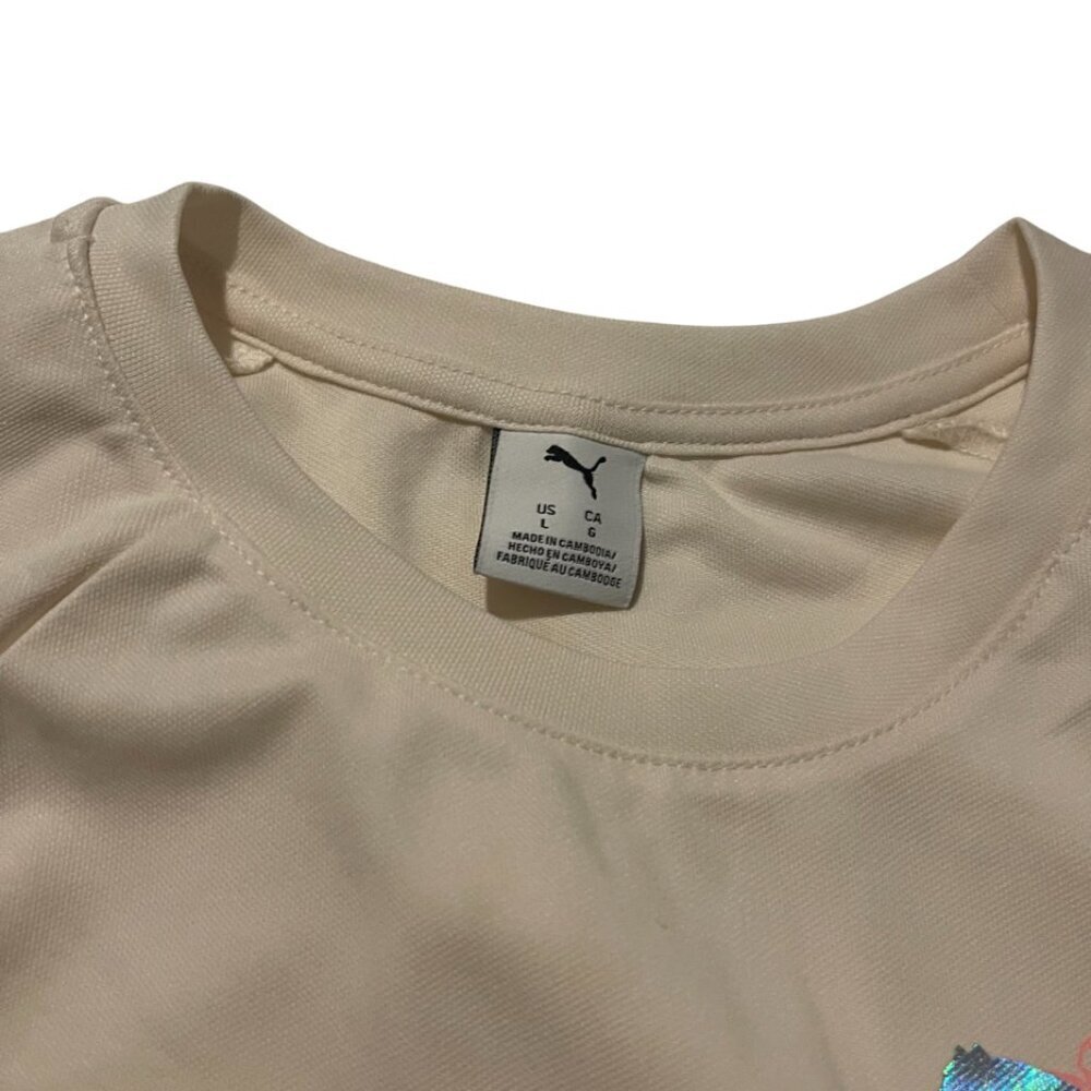 PUMA skirt-short set for girls, size L in pink and beige. Made in Cambodia. - Picture 4 of 6